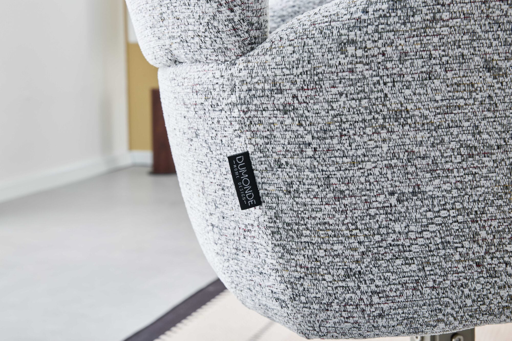 Scaun tapitat cu stofa si picioare metalice Soho 57x61 cm