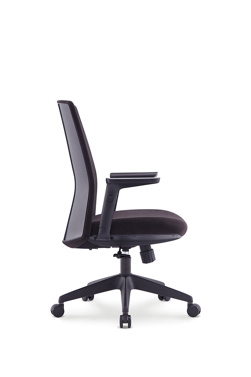 Scaun ergonomic profesional Pulse dumonde cu mecanism multifunctional inclinare/blocare, cotiere 2D ultra moi, negru