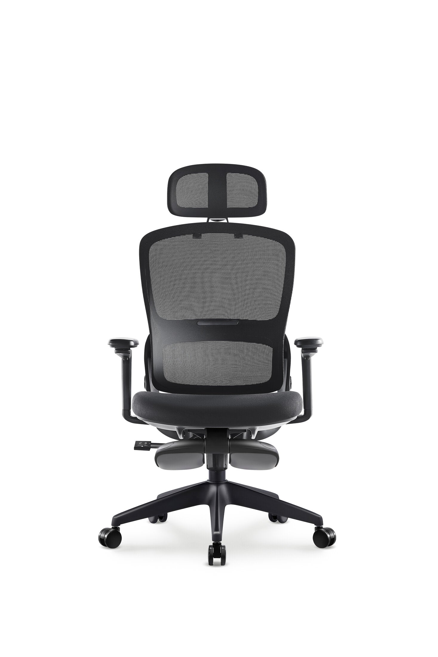 Scaun ergonomic profesional Aero dumonde cu tetiera reglabila 3D, suport lombar mesh, cotiere 3D ultra moi, mecanism multifunctional inclinare/blocare, suport picoare, negru