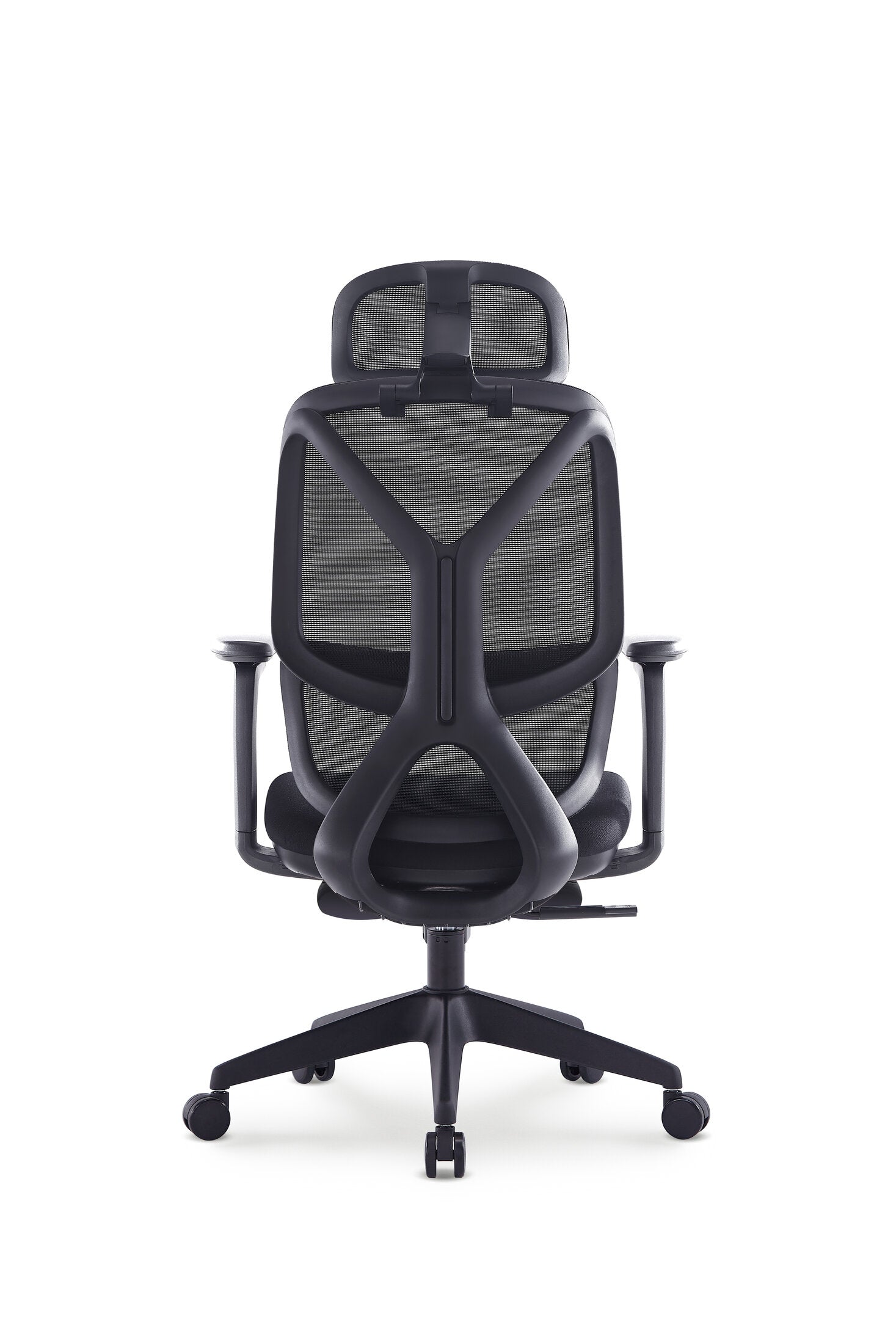 Scaun ergonomic profesional Nova dumonde cu tetiera reglabila 3D, suport lombar mesh, cotiere 3D ultra moi, mecanism multifunctional inclinare/blocare, suport picoare, negru