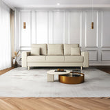 Canapea extensibilă dumonde cu ladă de depozitare si sezut confortabil din spuma HR, Kronos Enjoy Beige 210x100 cm