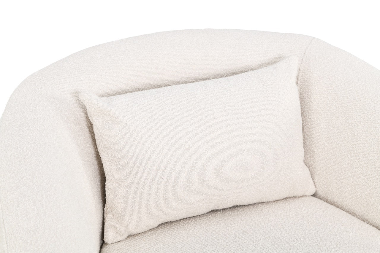 Fotoliu dumonde tapitat Gri modern Lorenzo 88x93cm ULK