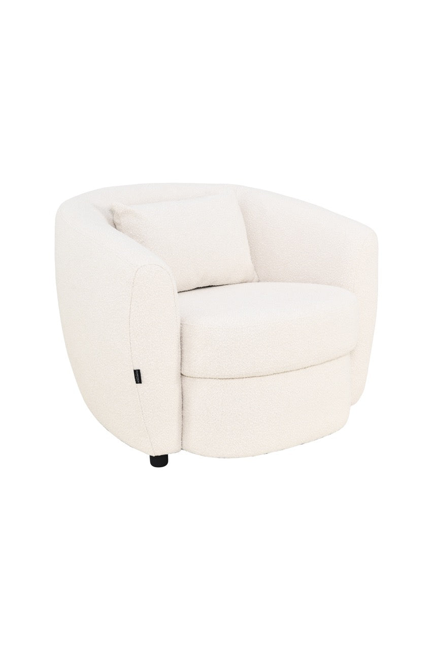 Fotoliu dumonde tapitat Gri modern Lorenzo 88x93cm ULK