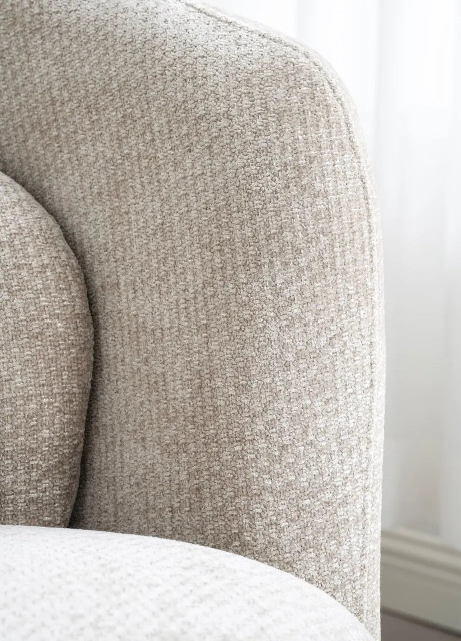 Fotoliu dumonde tapitat bej modern Marco 84x84cm ULK