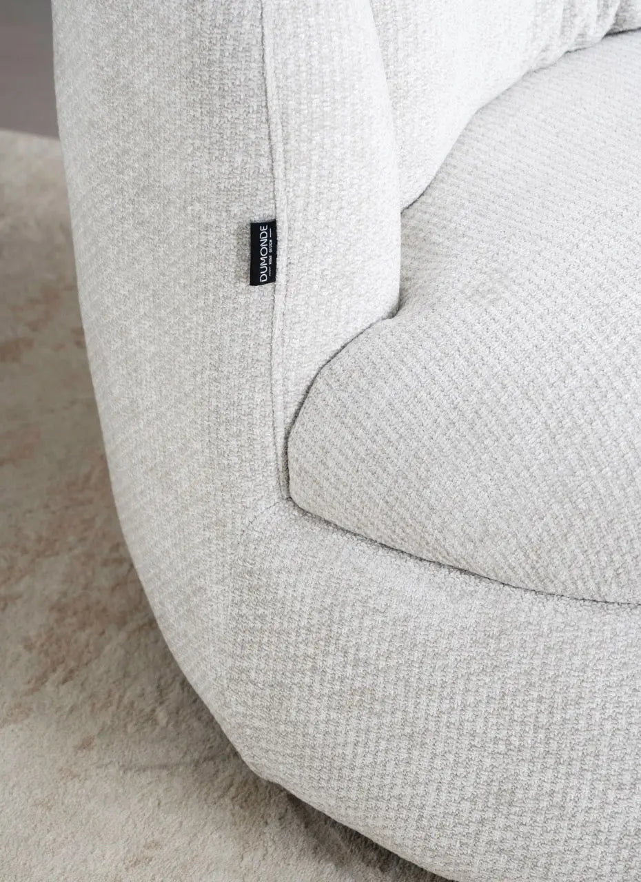 Fotoliu dumonde tapitat gri modern Marco 84x84cm ULK