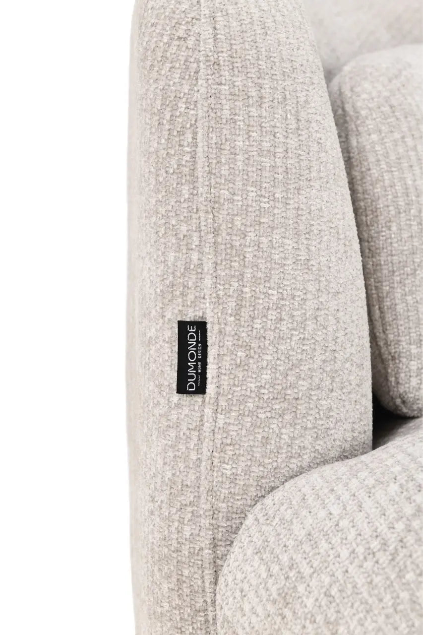 Fotoliu dumonde tapitat gri modern Marco 84x84cm ULK