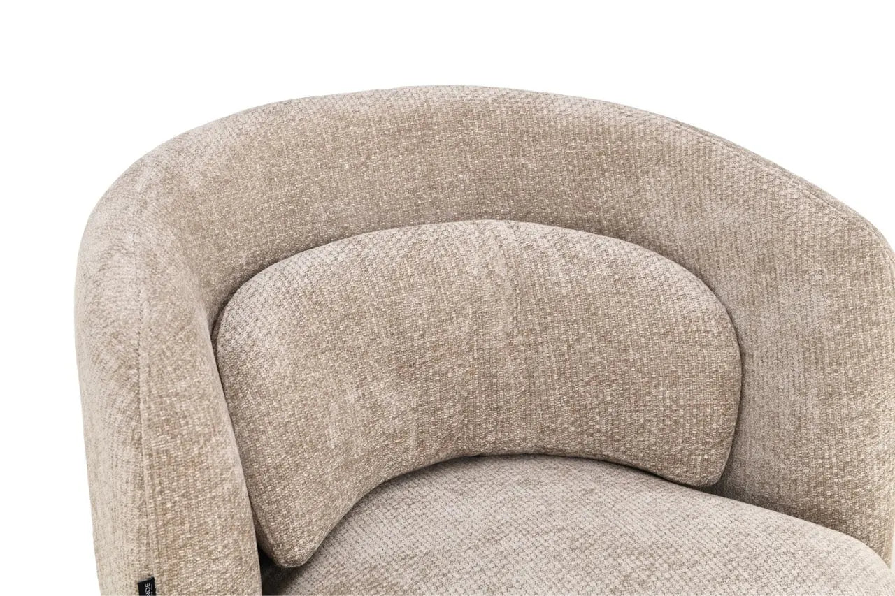 Fotoliu dumonde tapitat bej modern Marco 84x84cm ULK