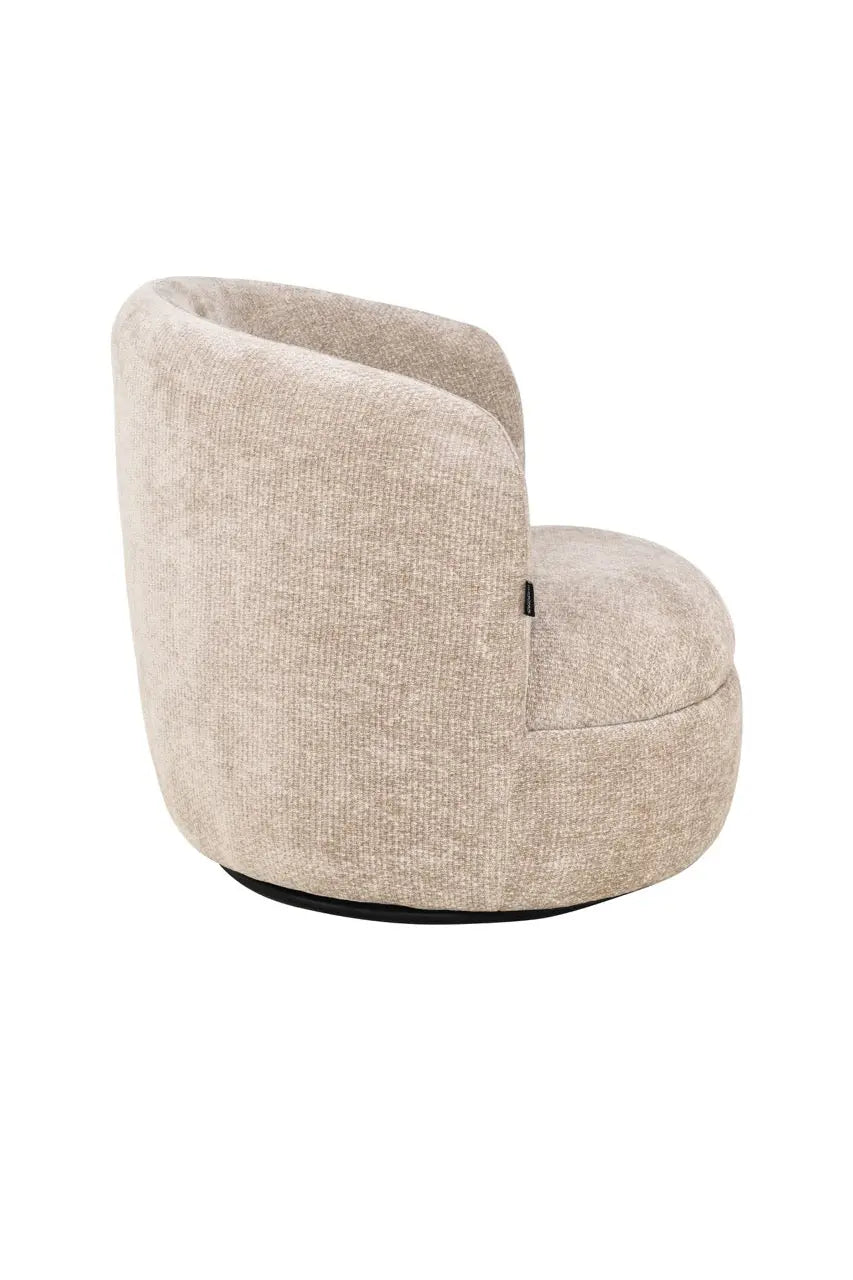 Fotoliu dumonde tapitat bej modern Marco 84x84cm ULK