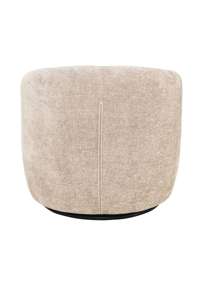 Fotoliu dumonde tapitat bej modern Marco 84x84cm ULK