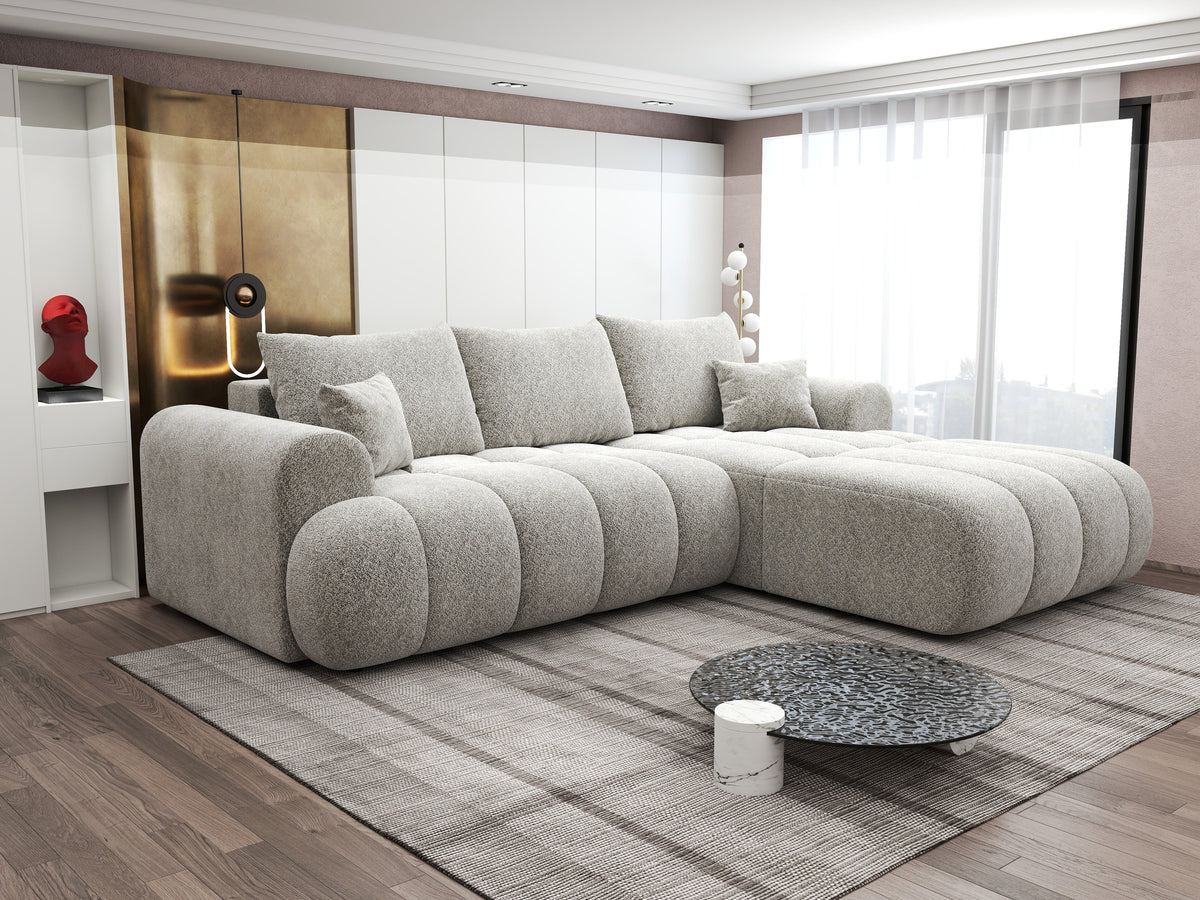 Colțar extensibil dumonde Milano Lounge Arena Bej II 255x190 cm
