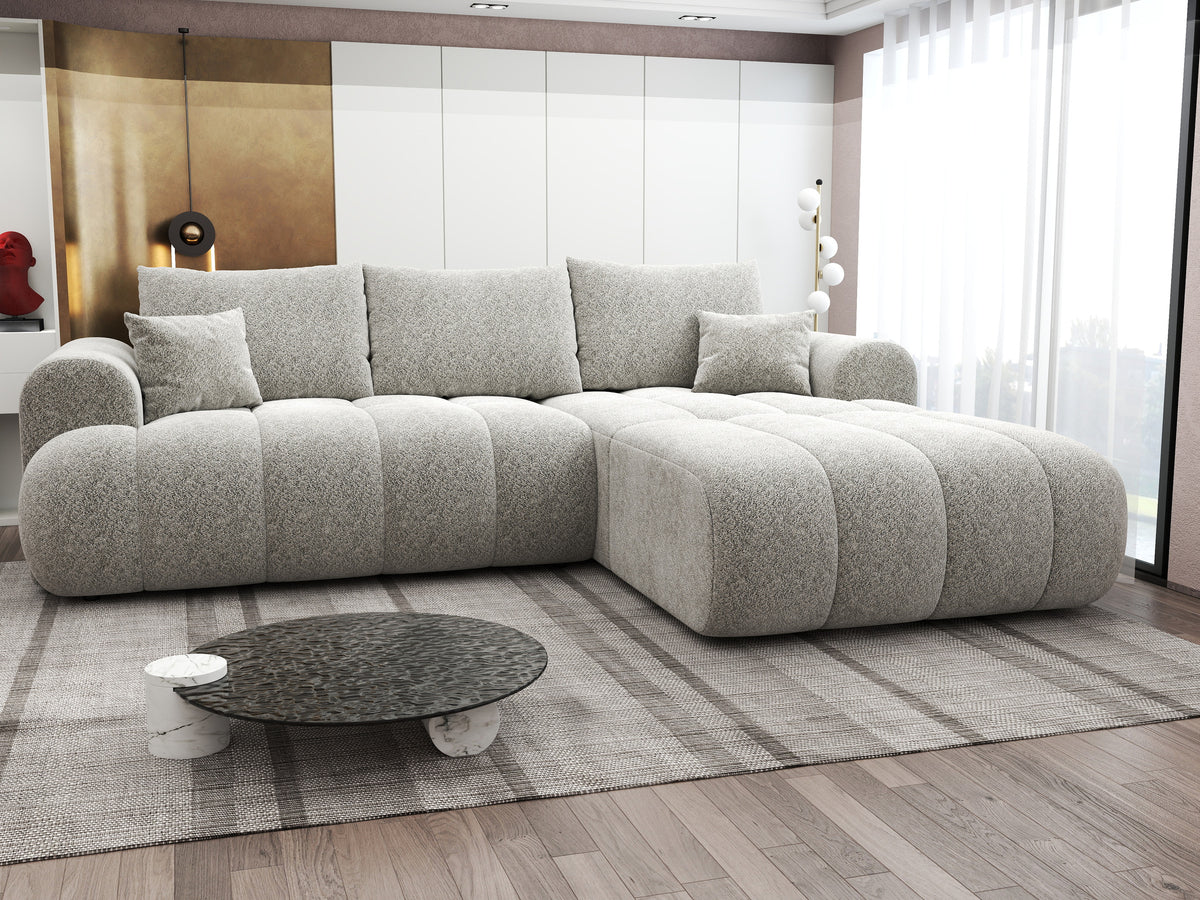 Colțar extensibil dumonde Milano Lounge Arena Bej II 255x190 cm