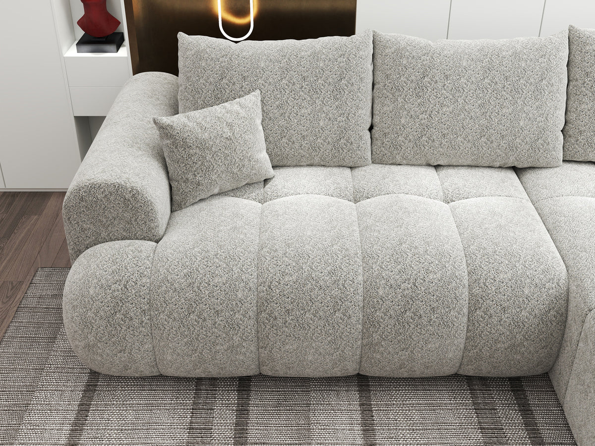 Colțar extensibil dumonde Milano Lounge Arena Bej II 255x190 cm