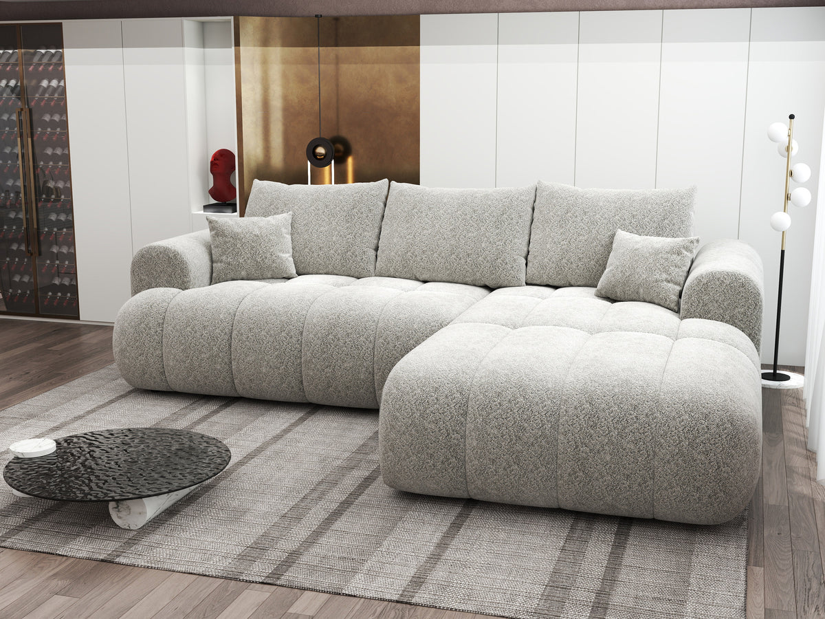 Colțar extensibil dumonde Milano Lounge Arena Bej II 255x190 cm