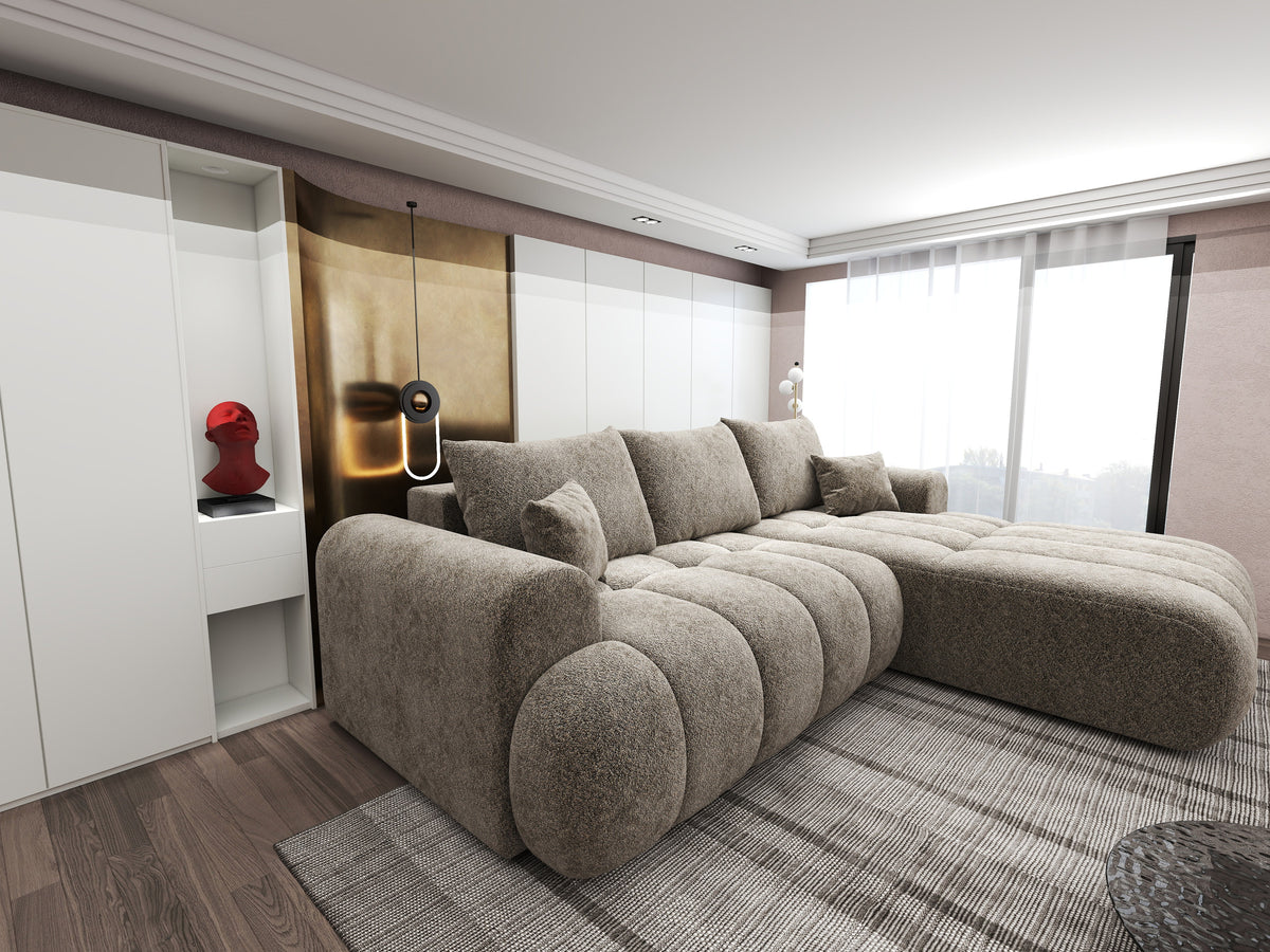 Colțar extensibil dumonde Milano Lounge Arena Antelope II 255x190 cm