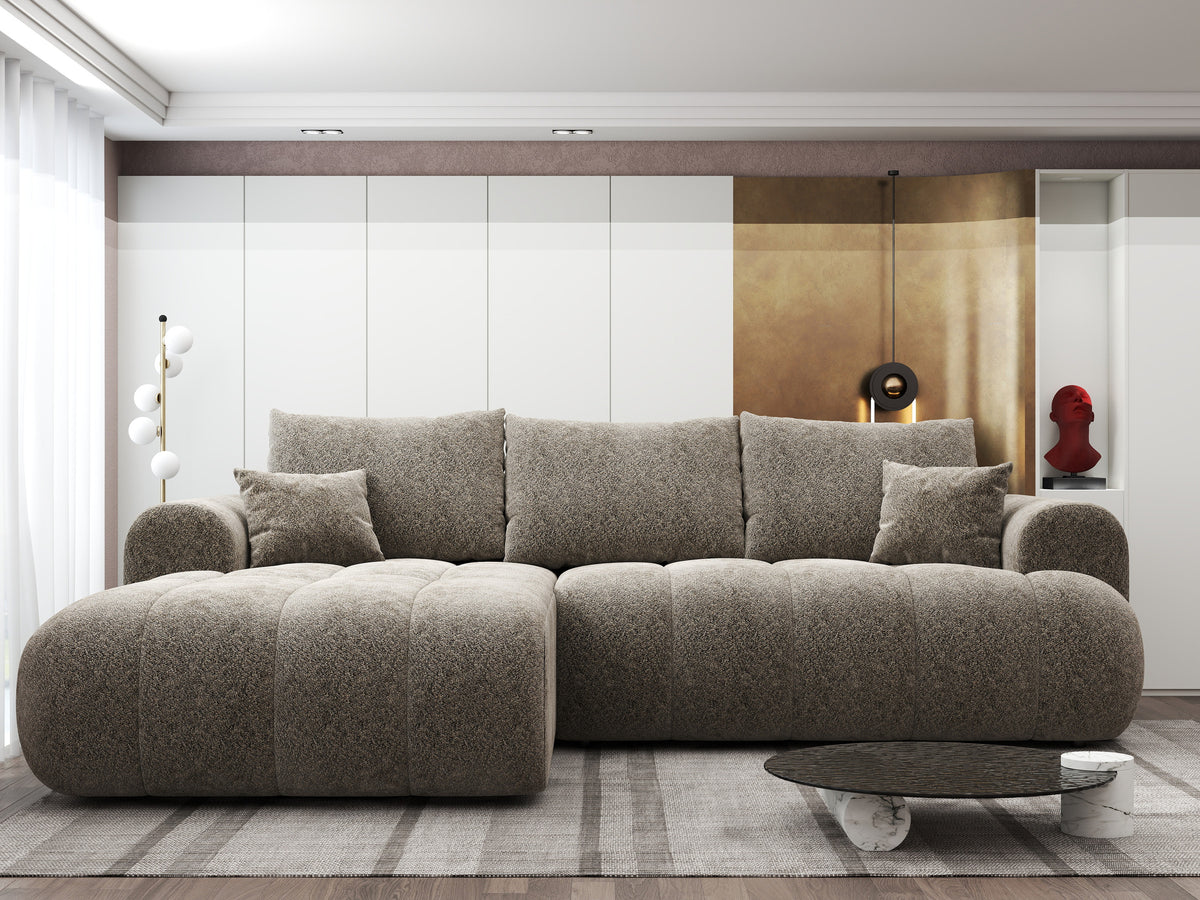 Colțar extensibil dumonde Milano Lounge Arena Antelope 255x190 cm