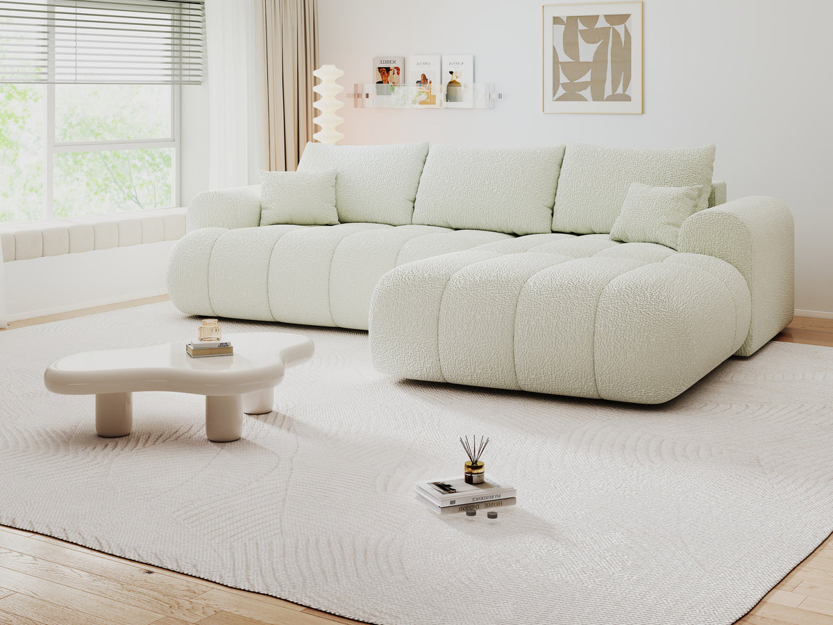 Colțar extensibil dumonde Milano Lounge Jaguar Ivory II 255x190 cm