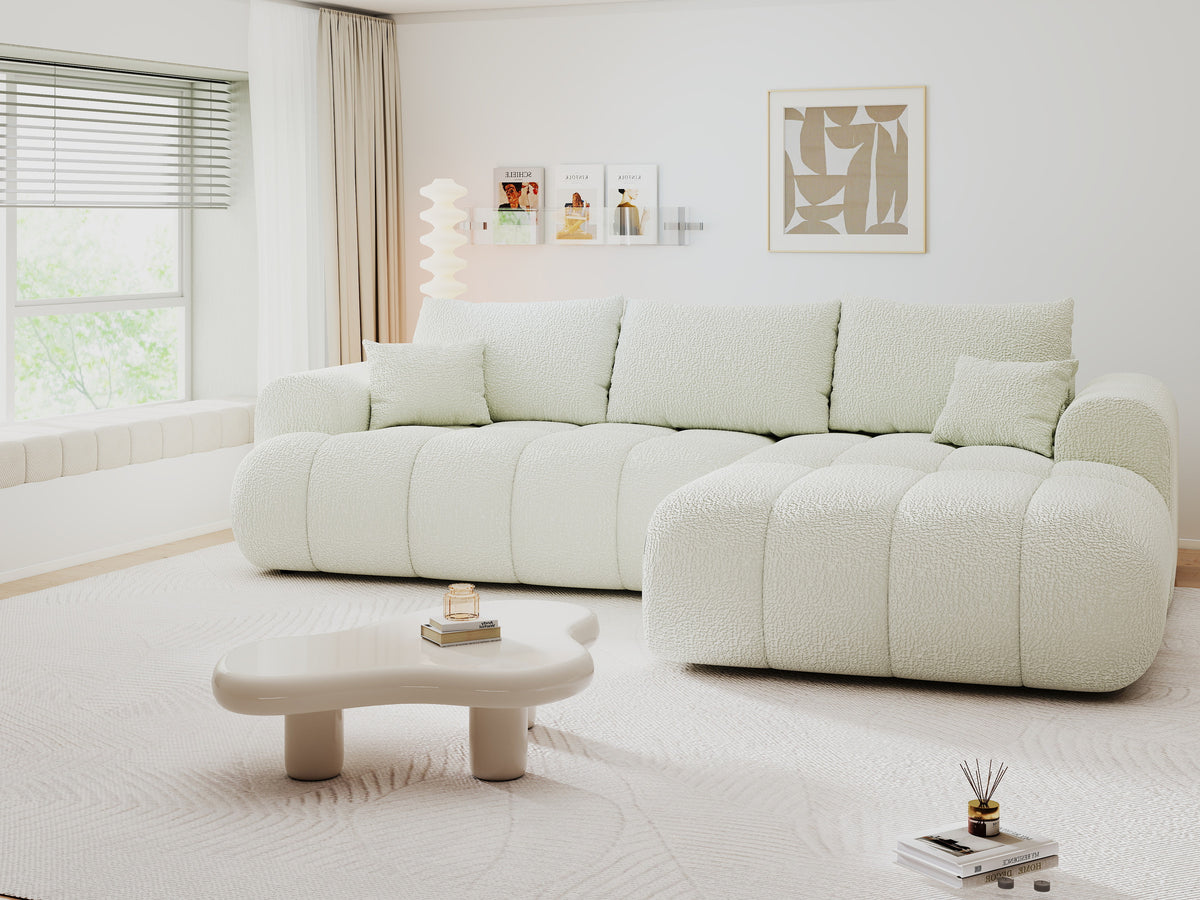 Colțar extensibil dumonde Milano Lounge Jaguar Ivory II 255x190 cm