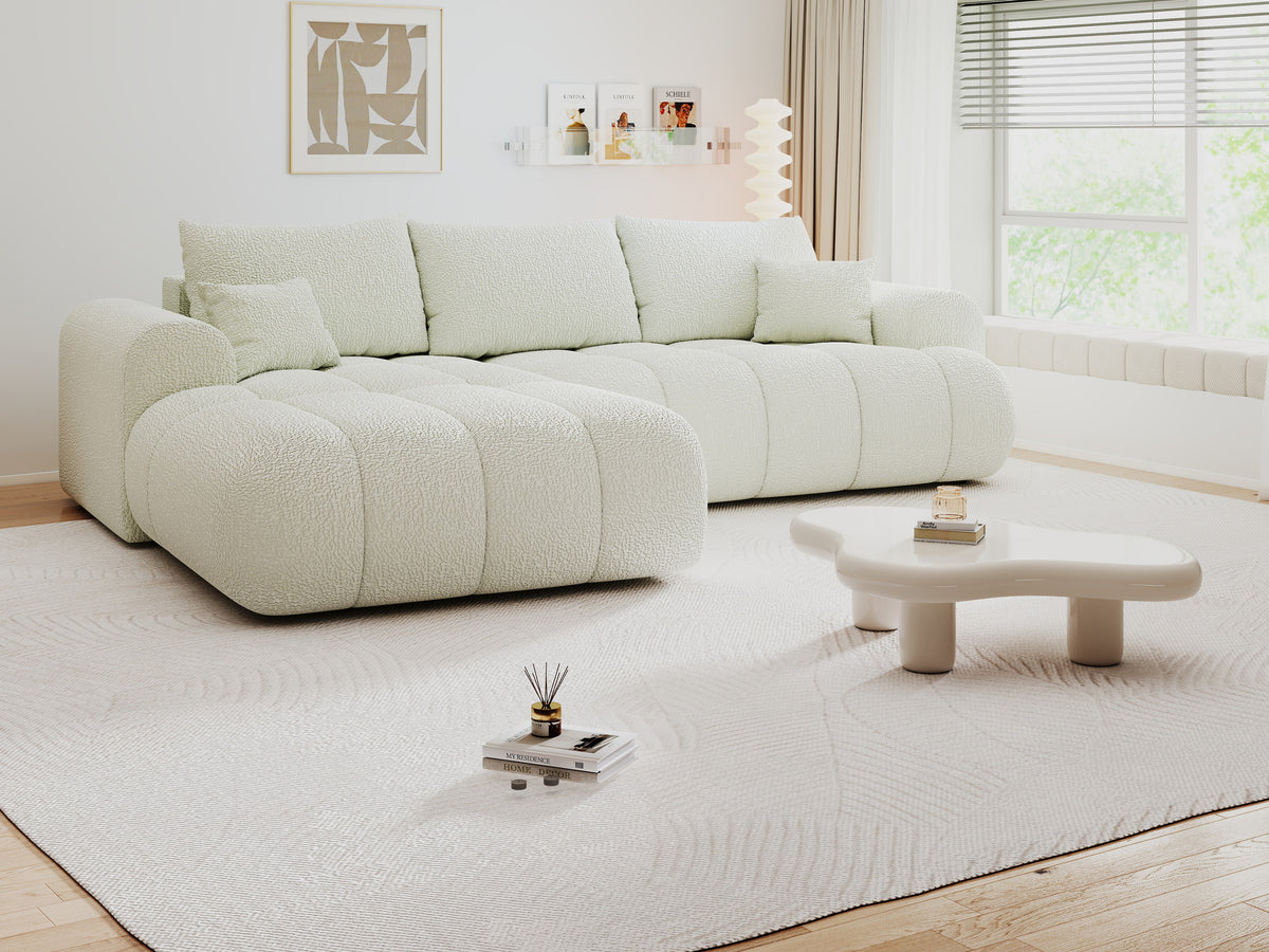 Colțar extensibil dumonde Milano Lounge Jaguar Ivory 255x190 cm