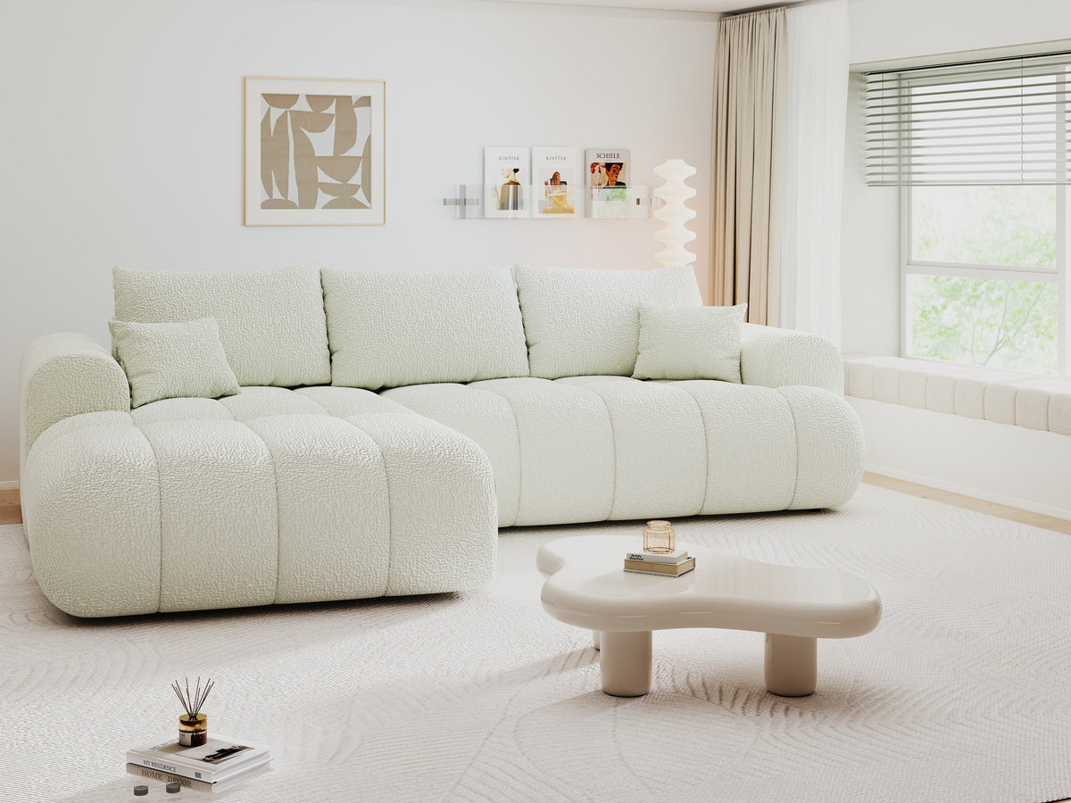 Colțar extensibil dumonde Milano Lounge Jaguar Ivory 255x190 cm