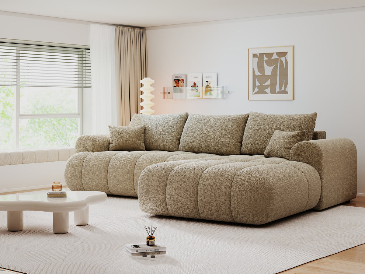 Colțar extensibil dumonde Milano Lounge Jaguar Linen II 255x190 cm
