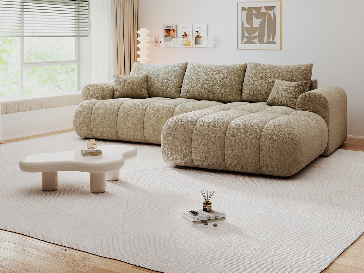 Colțar extensibil dumonde Milano Lounge Jaguar Linen II 255x190 cm