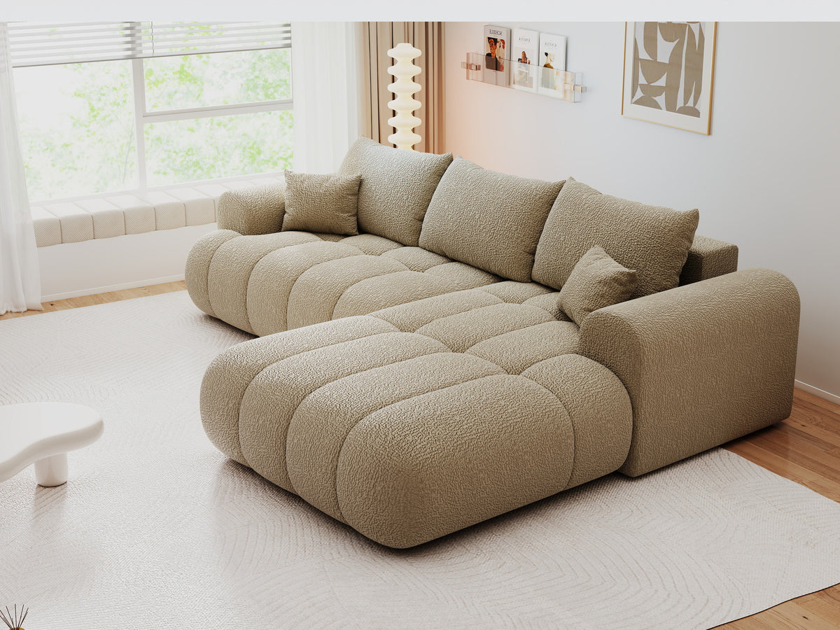 Colțar extensibil dumonde Milano Lounge Jaguar Linen II 255x190 cm