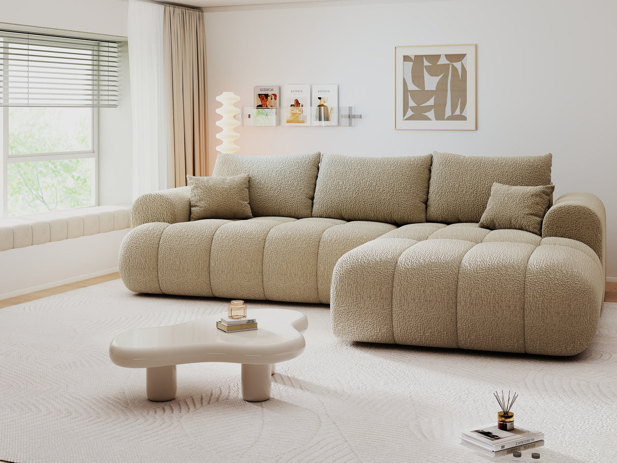 Colțar extensibil dumonde Milano Lounge Jaguar Linen II 255x190 cm