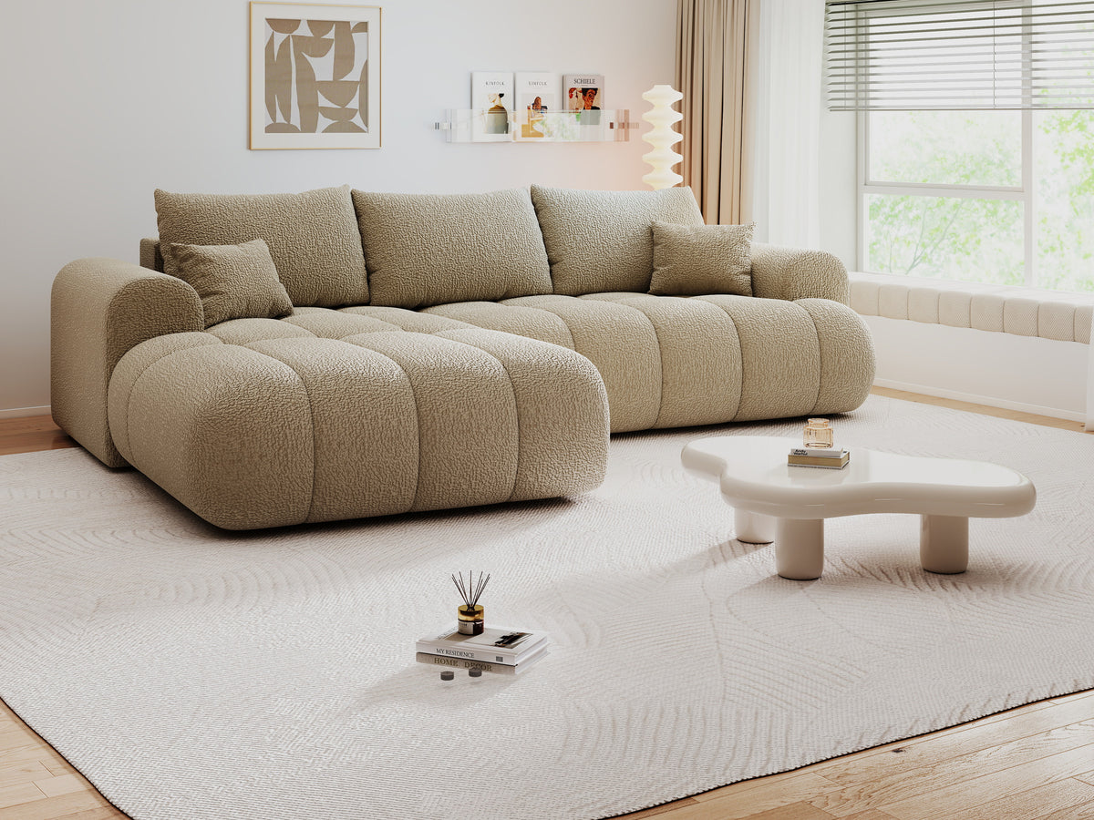 Colțar extensibil dumonde Milano Lounge Jaguar Linen 255x190 cm