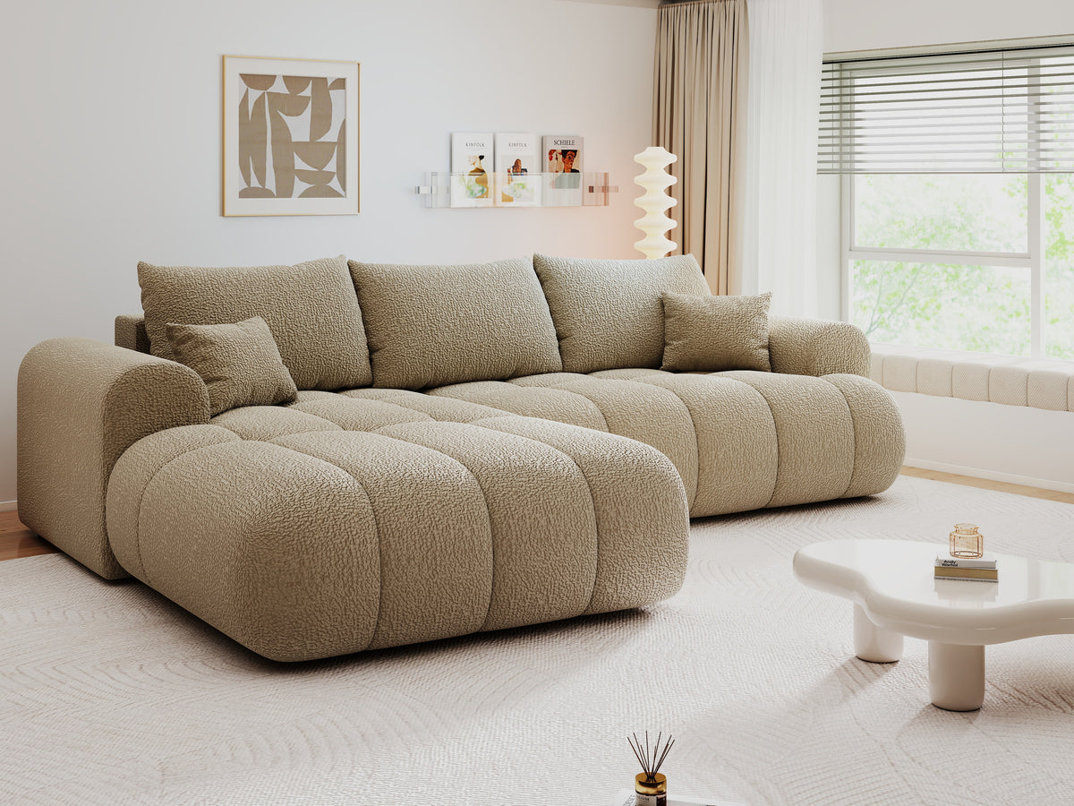 Colțar extensibil dumonde Milano Lounge Jaguar Linen 255x190 cm