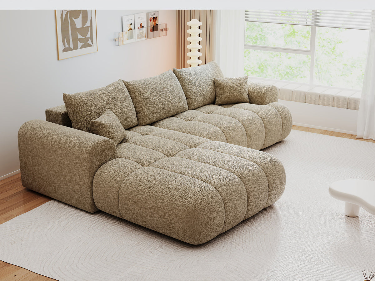 Colțar extensibil dumonde Milano Lounge Jaguar Linen 255x190 cm