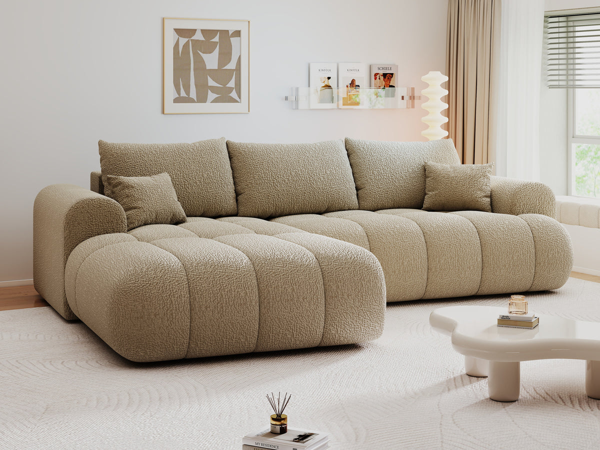 Colțar extensibil dumonde Milano Lounge Jaguar Linen 255x190 cm