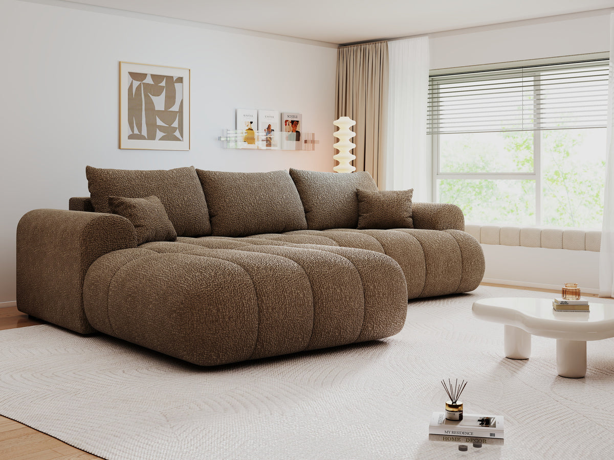 Colțar extensibil dumonde Milano Lounge Jaguar Mink 255x190 cm