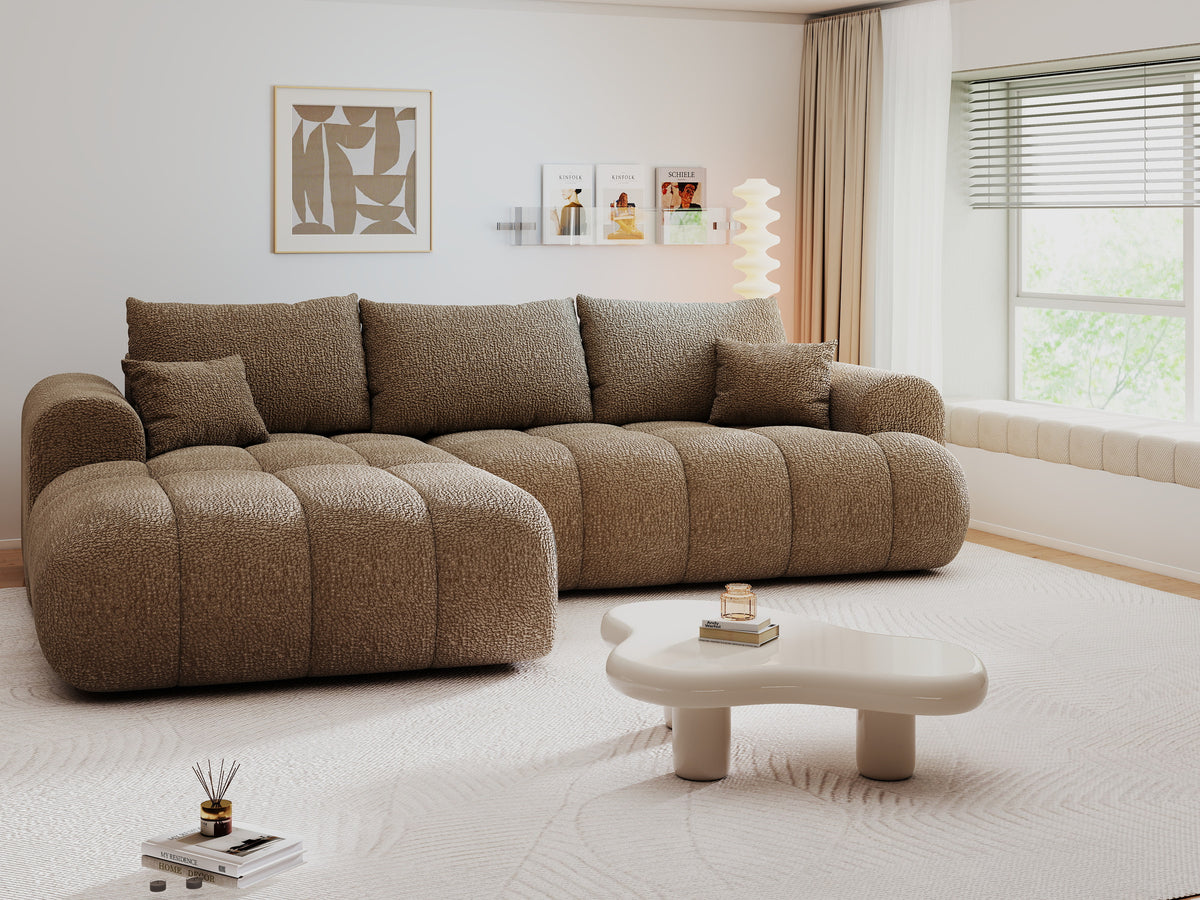 Colțar extensibil dumonde Milano Lounge Jaguar Mink 255x190 cm