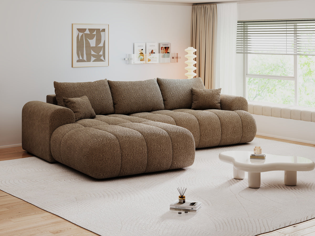 Colțar extensibil dumonde Milano Lounge Jaguar Mink 255x190 cm