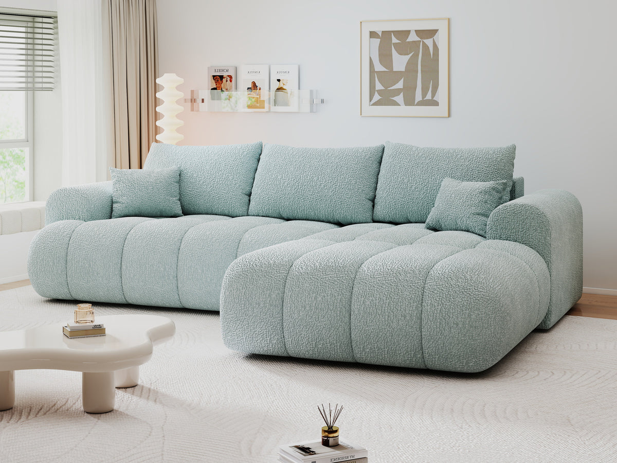 Colțar extensibil dumonde Milano Lounge Jaguar Aqua II 255x190 cm