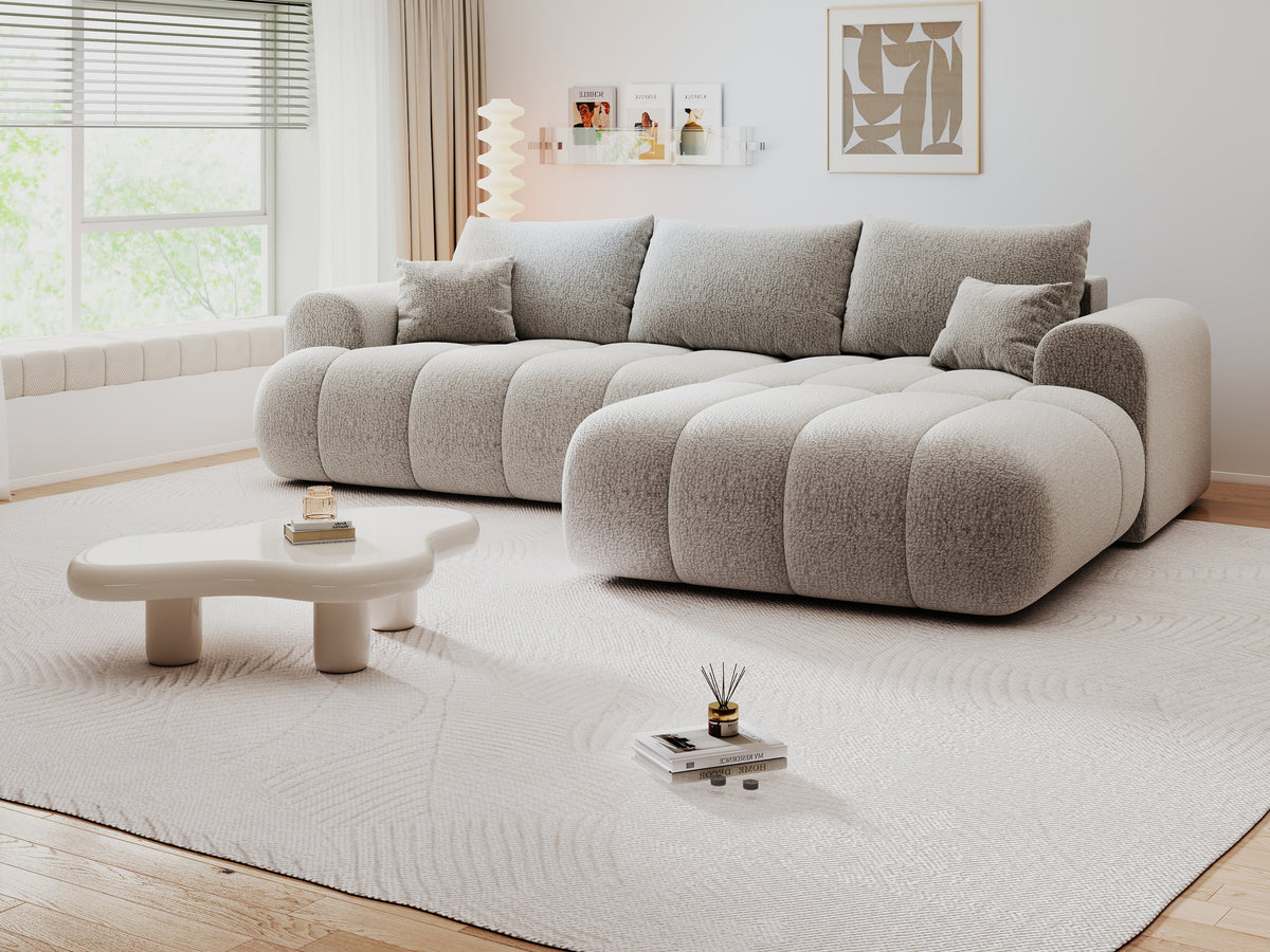 Colțar extensibil dumonde Milano Lounge Jaguar Gri II 255x190 cm