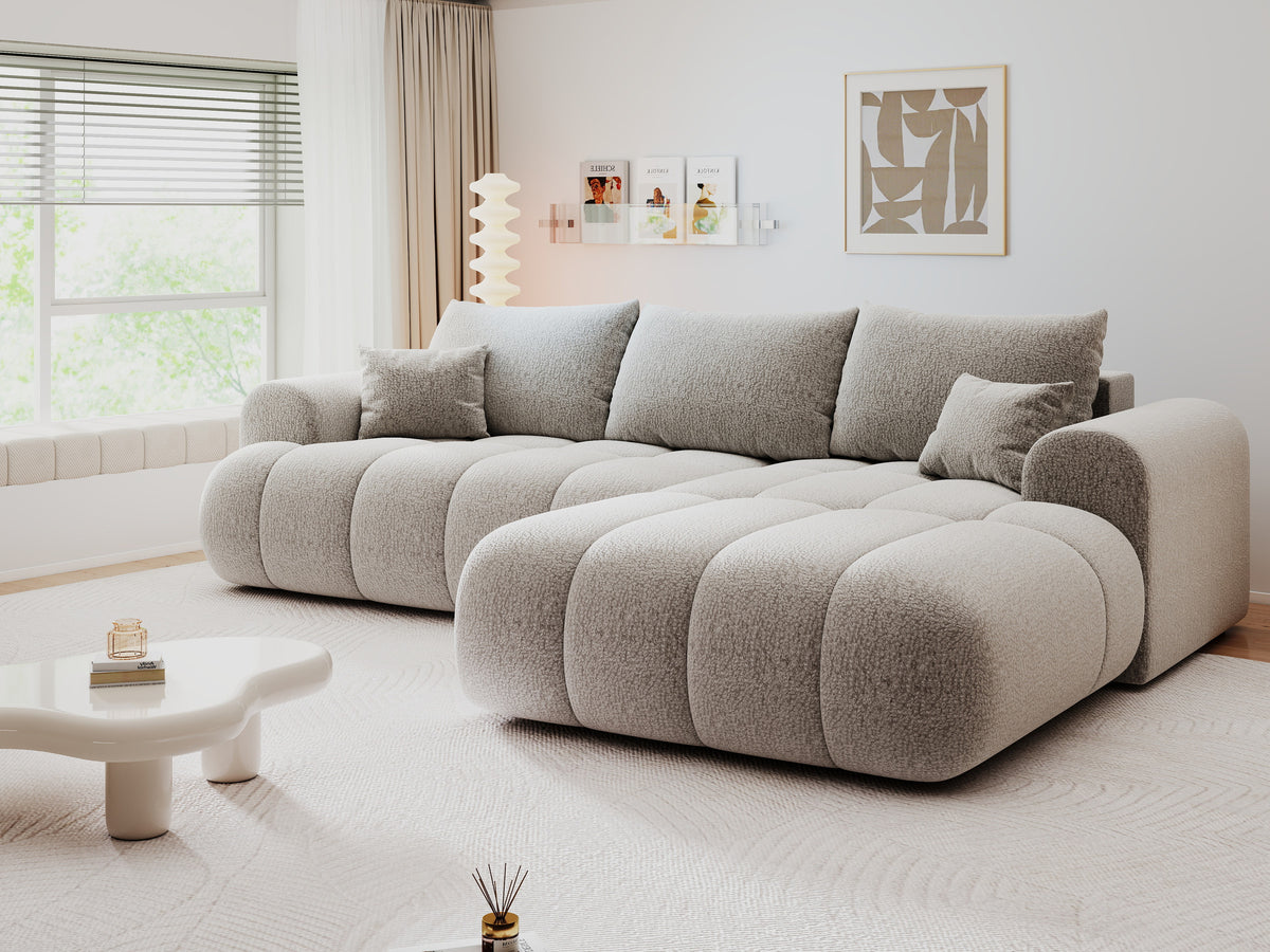 Colțar extensibil dumonde Milano Lounge Jaguar Gri II 255x190 cm