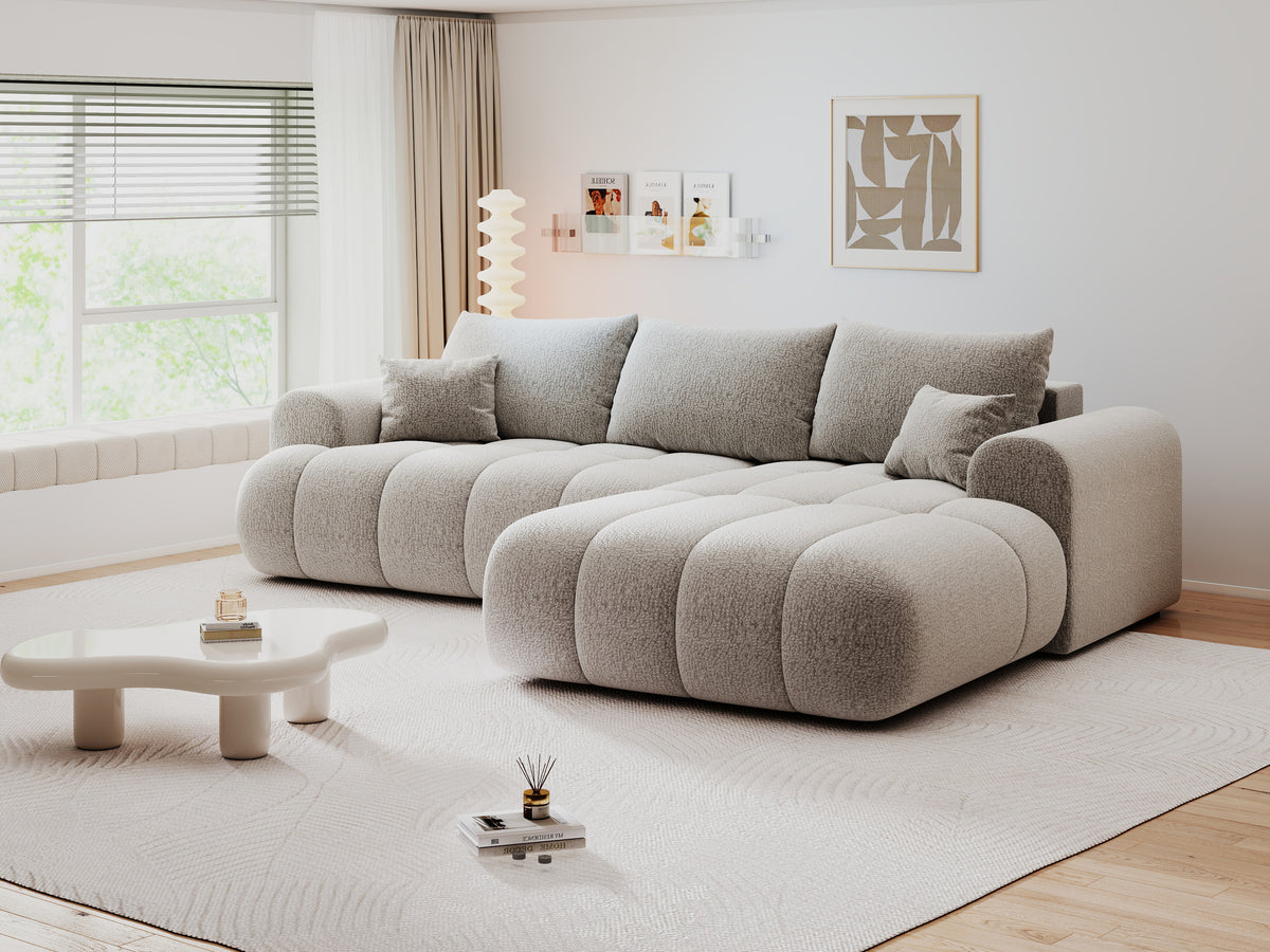 Colțar extensibil dumonde Milano Lounge Jaguar Gri II 255x190 cm