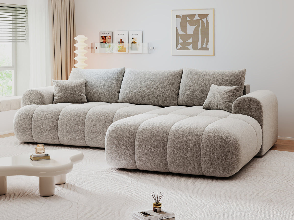 Colțar extensibil dumonde Milano Lounge Jaguar Gri II 255x190 cm