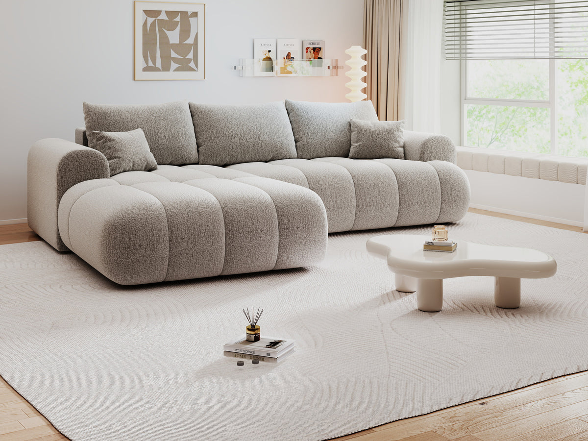 Colțar extensibil dumonde Milano Lounge Jaguar Gri 255x190 cm