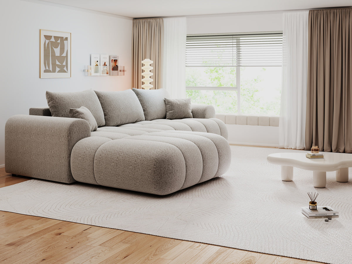 Colțar extensibil dumonde Milano Lounge Jaguar Gri 255x190 cm