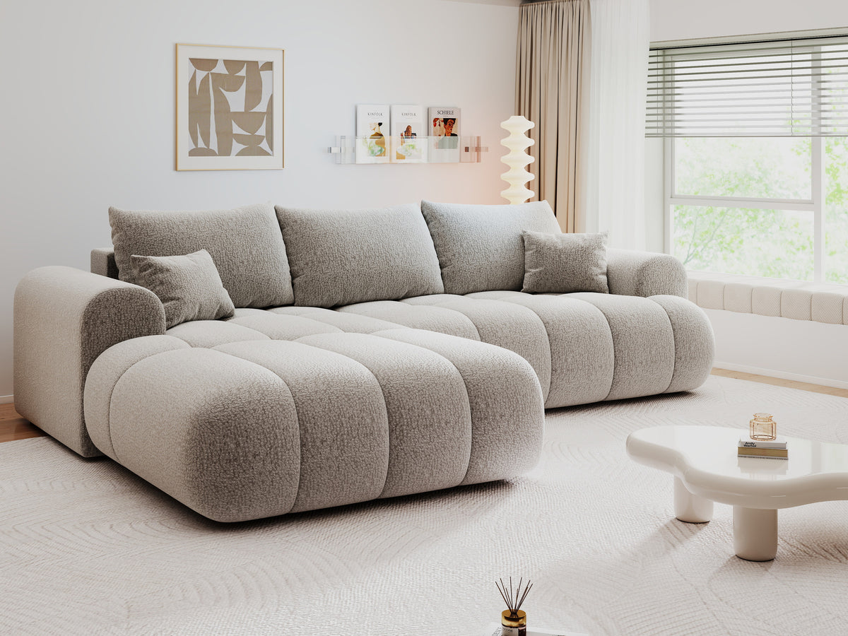 Colțar extensibil dumonde Milano Lounge Jaguar Gri 255x190 cm