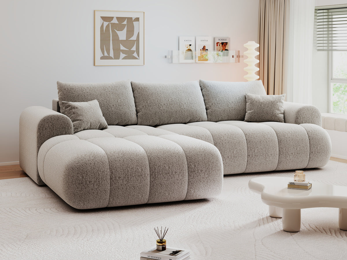 Colțar extensibil dumonde Milano Lounge Jaguar Gri 255x190 cm