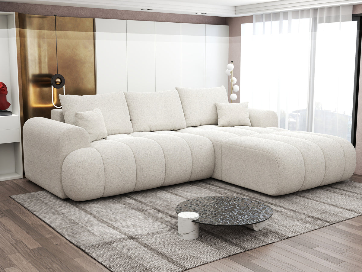 Colțar extensibil dumonde Milano Lounge Monte Bej II 255x190 cm