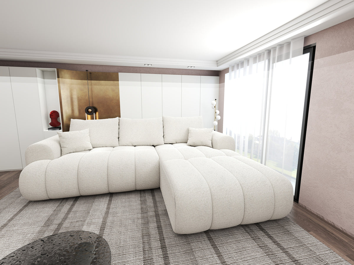 Colțar extensibil dumonde Milano Lounge Monte Bej II 255x190 cm