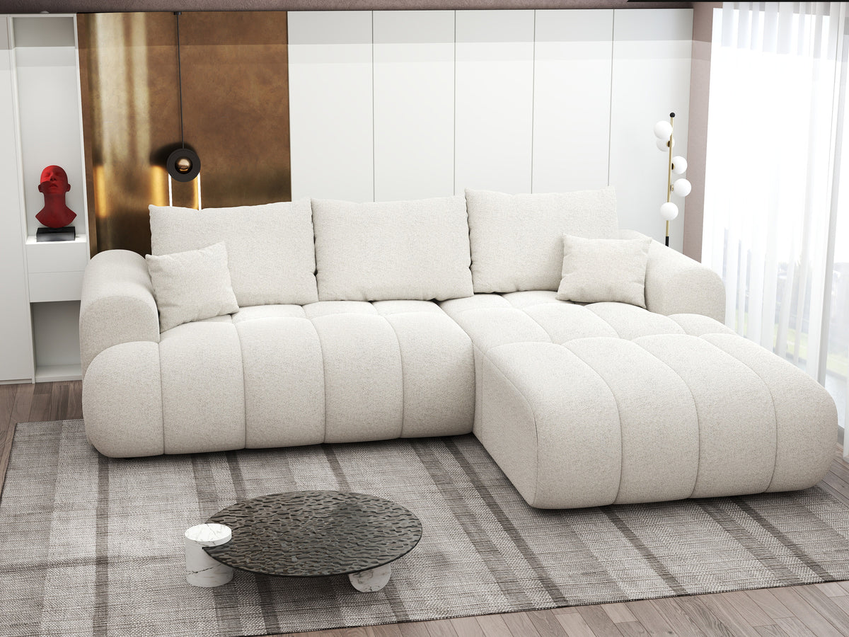 Colțar extensibil dumonde Milano Lounge Monte Bej II 255x190 cm