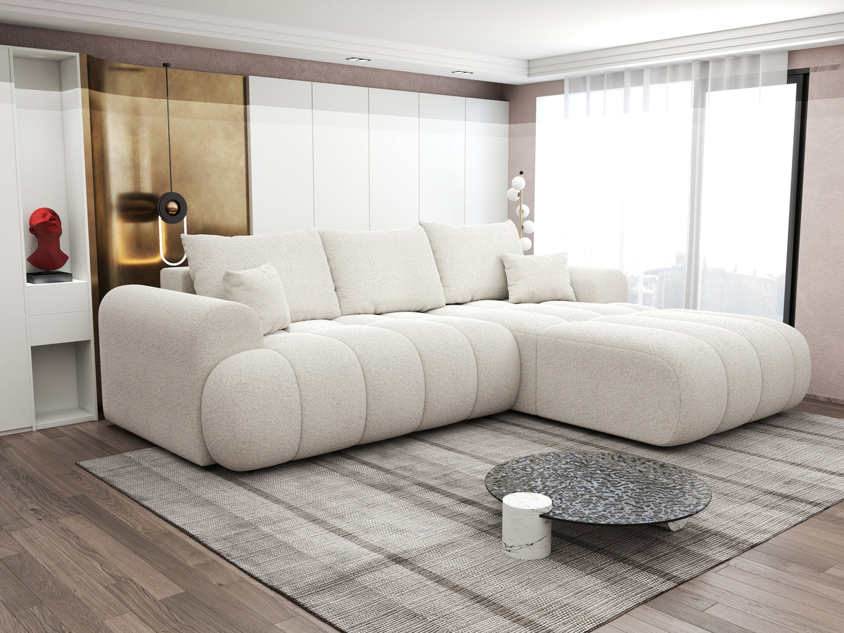 Colțar extensibil dumonde Milano Lounge Monte Bej II 255x190 cm