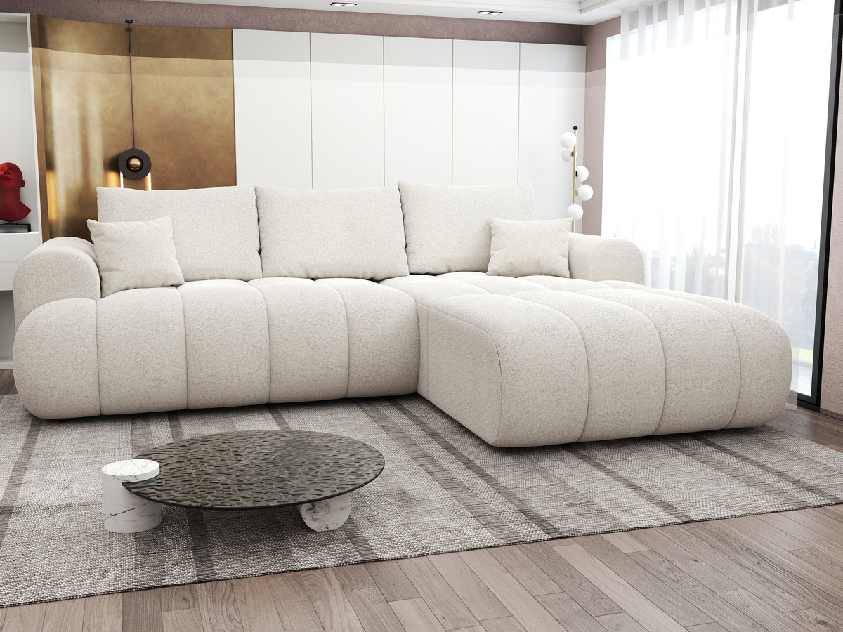 Colțar extensibil dumonde Milano Lounge Monte Bej II 255x190 cm