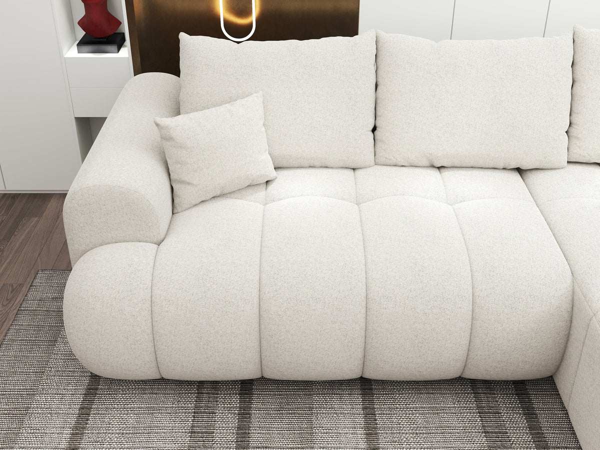 Colțar extensibil dumonde Milano Lounge Monte Bej II 255x190 cm