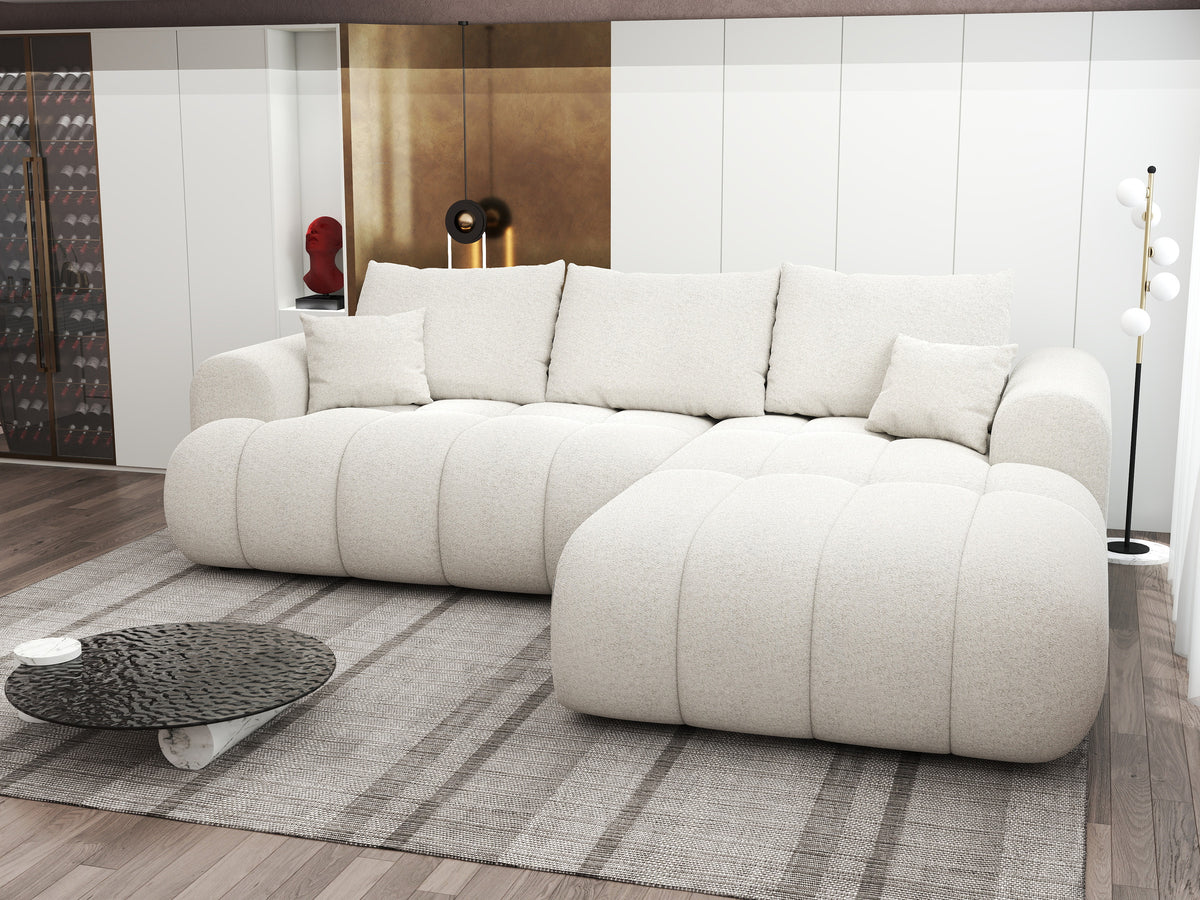 Colțar extensibil dumonde Milano Lounge Monte Bej II 255x190 cm